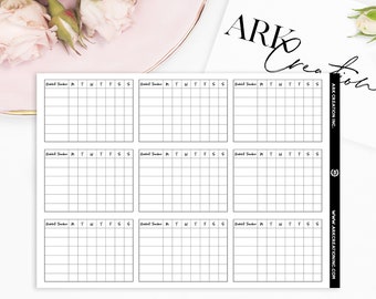 ARK Functional | 9 Daily Routine sticker | Habit Tracker | Home management | Journal Stickers | Happy planner sticker | Erin Condren