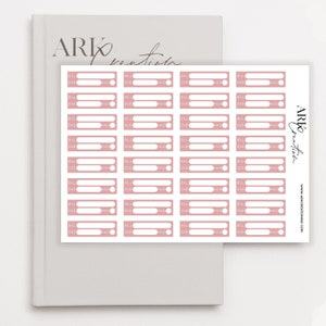 ARK-Linie | Bill Due Planer Aufkleber | 32er Set | Erin Condren Aufkleber | Happy Planner | Hobonichi | Funktionaler Icon Doodle Planer Sticker