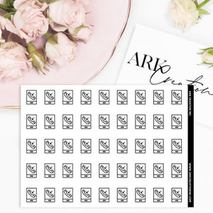 ARK Functional | Incoming Call Icon Sticker | Erin Condren Sticker | Happy Planner | Hobonichi | Functional Icon Doodle Planner Sticker