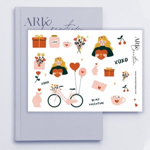 ARK Line | Valentijnsminnaar xoxo sticker | Happy Planner stickers| Hobonichi | Functioneel pictogram Doodle Planner Sticker