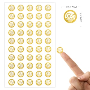 50 pegatinas sin azúcar / Indicador de comida especial / Pegatinas de elección de la comida de la boda / Pegatinas de lámina de oro / Pegatinas no azúcar / Sin pegatinas de azúcar