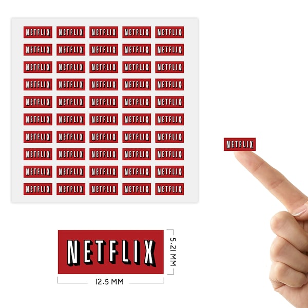 50 Netflix Reminder Stickers | Planner Stickers | Happy Planner