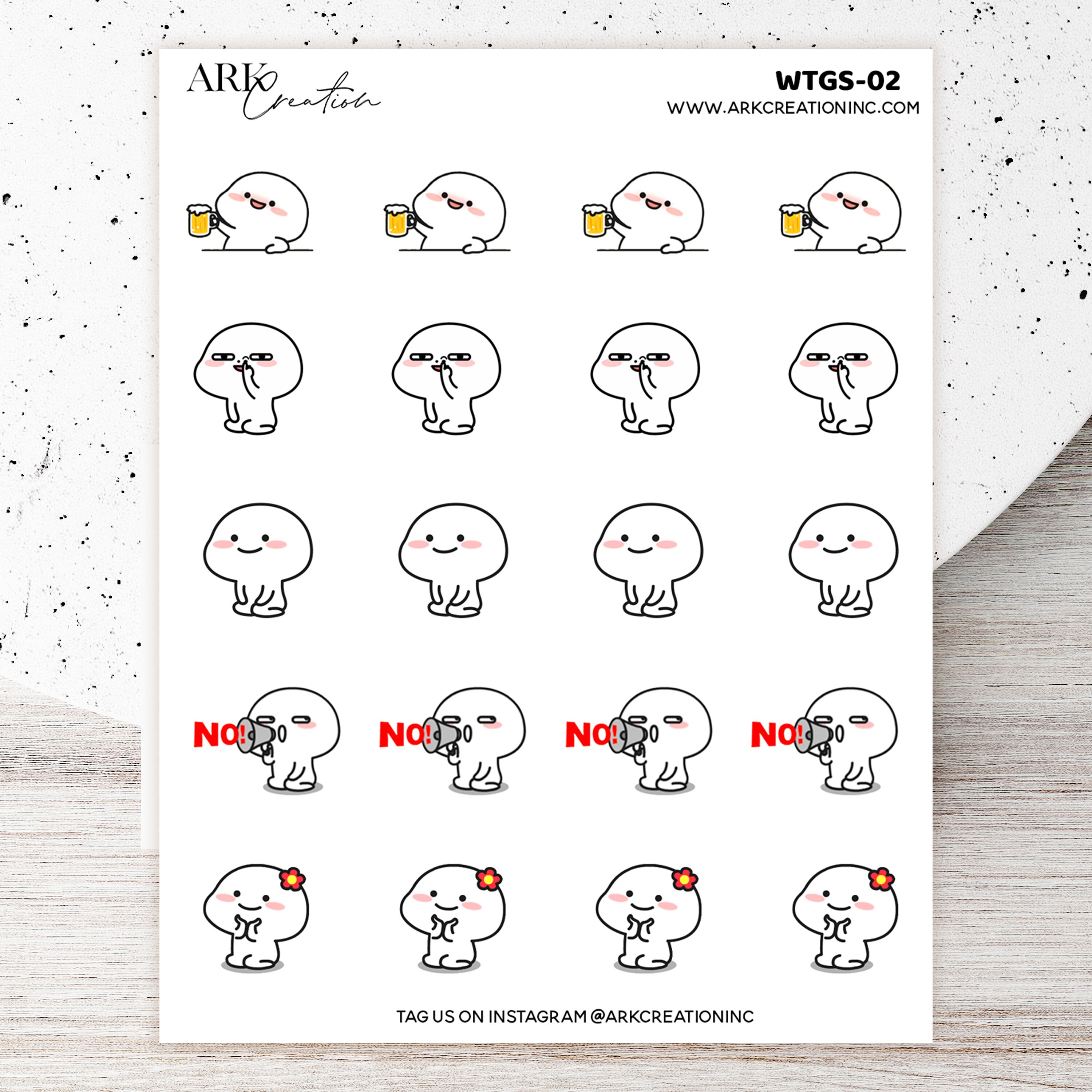 ARK Sticker Set What's App Sticker Set Planner | Etsy