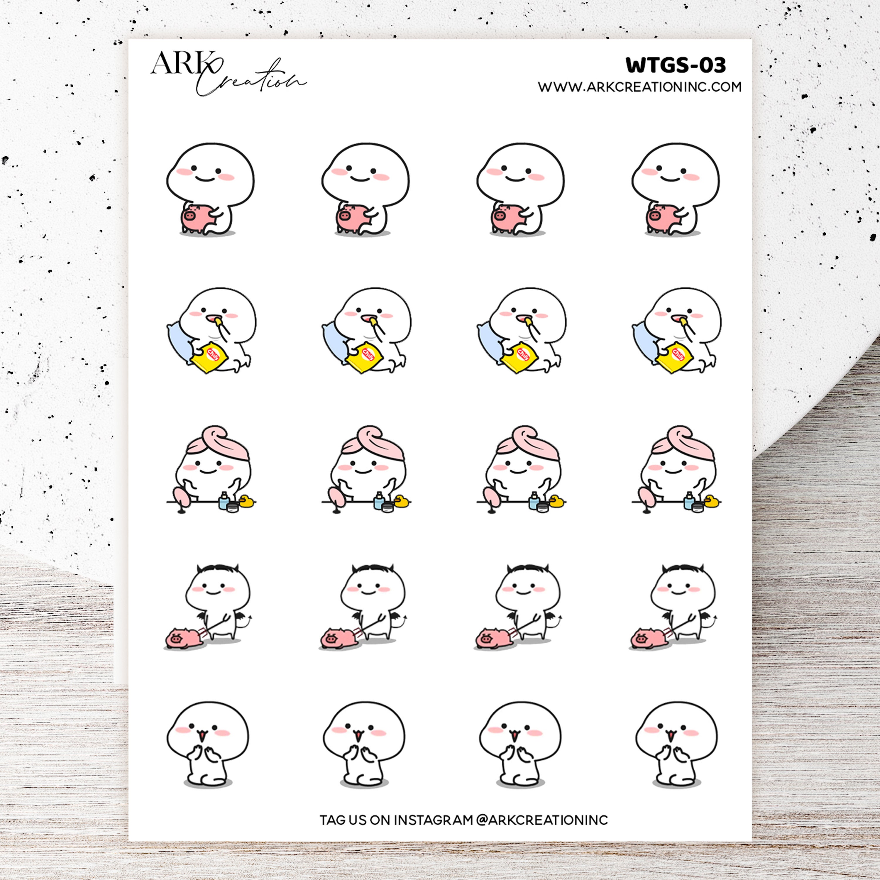 ARK Sticker Set What's App Sticker Set Planner | Etsy