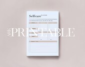 Self Care Checklist, Self-Care Planner, Selfcare Journal Tracker, Wellness Planner Printable, Daily Wellbeing, Mindfulness Daily Planner