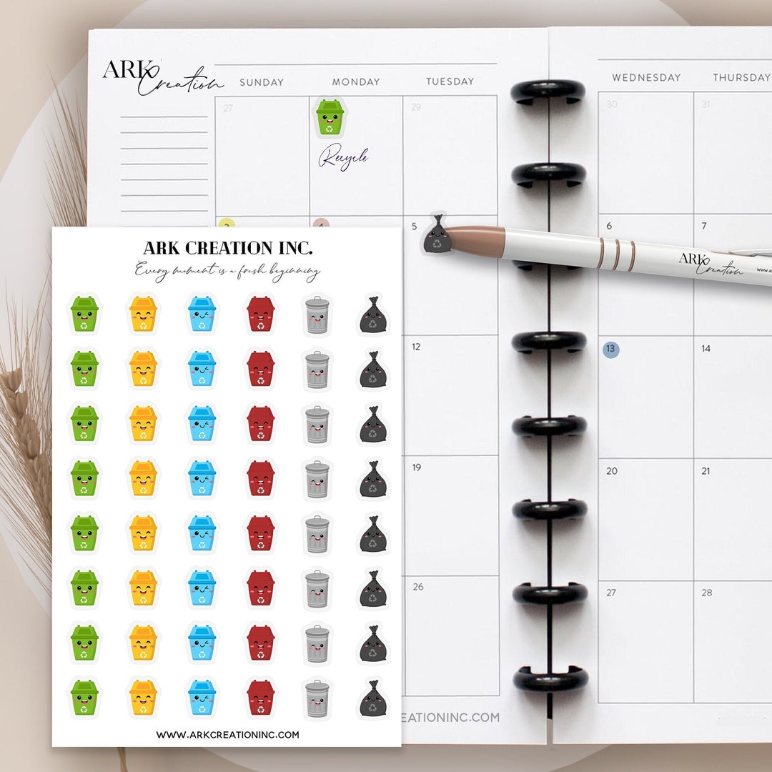 Printable Recycle Can Decals