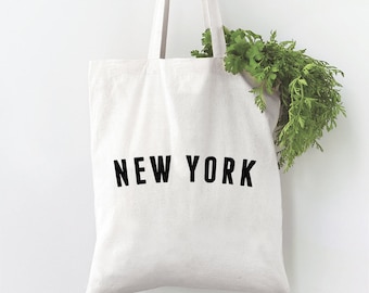New York Tote Bag, City Tote, New York Canvas Bag, Reusable Grocery Bag, Market Tote Bag, Tote Bag, Canvas Bag, Canvas Tote Bag, Market Bag