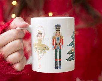 Nutcracker Ballet Mug, Nutcracker Mug, Christmas Mug, Holiday Mug, Gift, Christmas Gift, Cute Coffee Mug, Hot Cocoa Mug, Coffee Mug, Mug