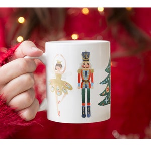 Nutcracker Ballet Mug, Nutcracker Mug, Christmas Mug, Holiday Mug, Gift, Christmas Gift, Cute Coffee Mug, Hot Cocoa Mug, Coffee Mug, Mug