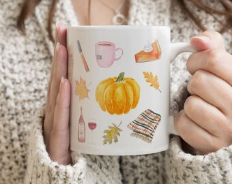 Autumn Essentials Mug, Fall Essentials, Autumn Favorites, Fall Favorites Mug, Autumn Mug, Fall Mug, Mug Gift, Gift For Her, Coffee Mug Gift