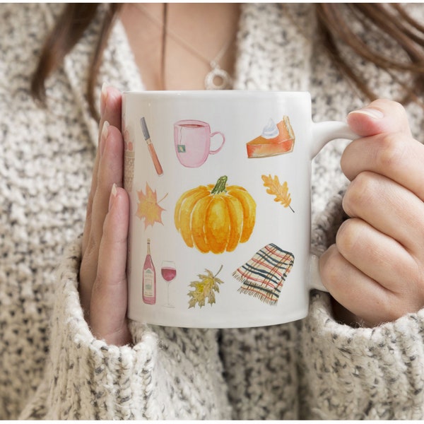 Autumn Essentials Mug, Fall Essentials, Autumn Favorites, Fall Favorites Mug, Autumn Mug, Fall Mug, Mug Gift, Gift For Her, Coffee Mug Gift