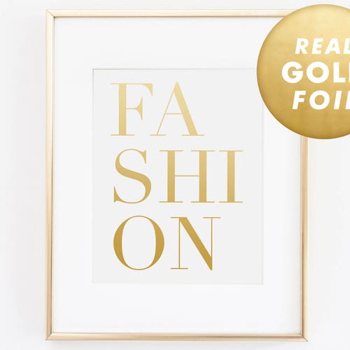 MAKEUP WALL ART Gold Silver or Rose Gold Foil Print Life - Etsy