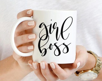 Girl Boss Mug, Boss Lady, Lady Boss, Mug With Quote, Boss Mug, Coffee Mug, Gift For Her, Coffee Cup, Office Decor, Desk Accessories,Mug Gift