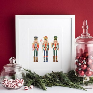 Christmas Print, Christmas Printable Art, Nutcracker Art Print, Nutcracker Print, Christmas Decor, Christmas Wall Art, Nutcracker Ballet Art
