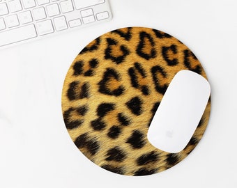 Leopard Print Cheetah Print Mouse Pad Animal Print Desk Etsy