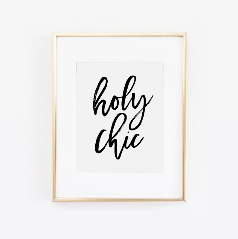 Holy Chic Fashion Art Fashion Print Vanity Decor Desk Etsy