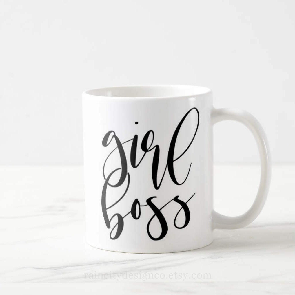 Girl Boss Mug Boss Lady Lady Boss Mug With Quote Boss Mug | Etsy