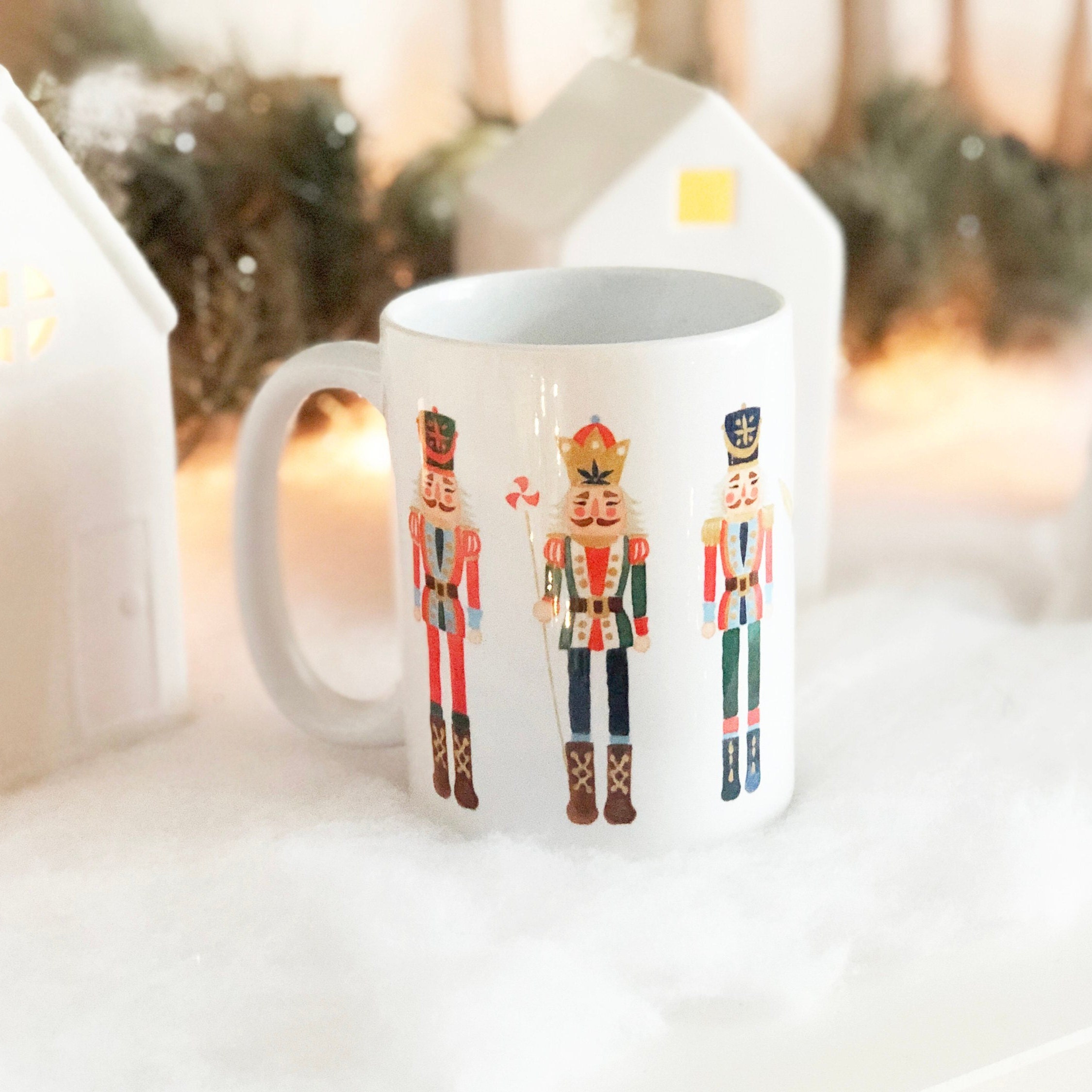 Personalised Christmas Nutcracker Initial Mug For Kids - Trends Bedding
