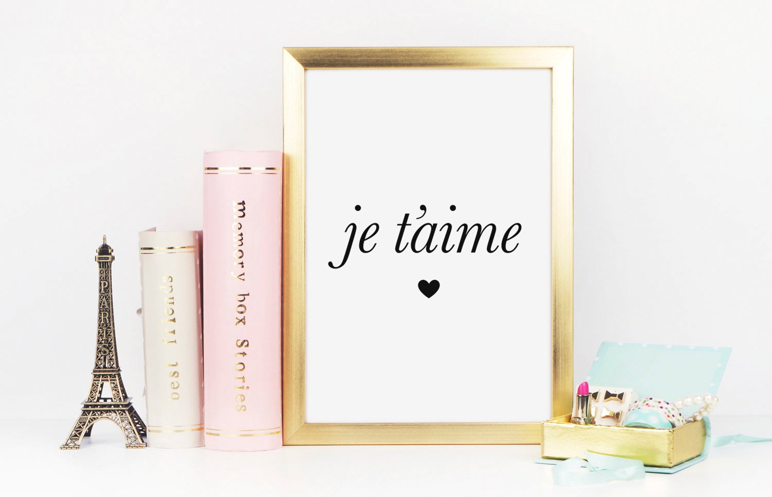 Je T'aime Print, Paris Wall Art, Paris, Paris Decor, Je T'aime Quote ...