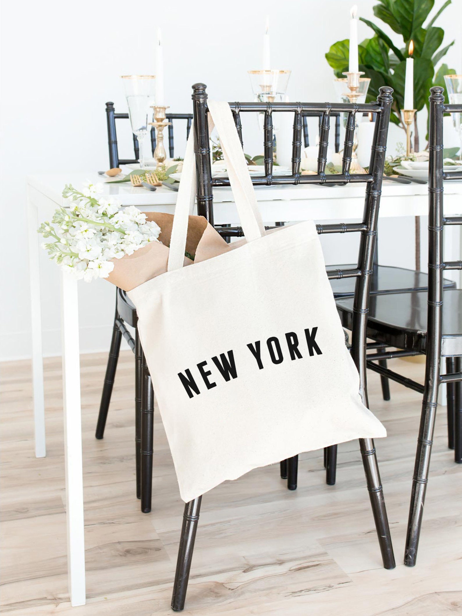 New York Tote Bag City Tote New York Canvas Bag Reusable Etsy