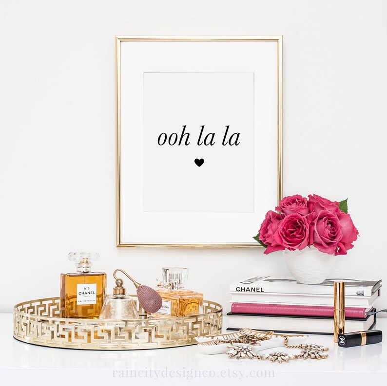 Ooh La La Print Ooh La La Quote Paris Wall Art Paris Decor ...