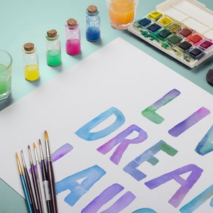 Live Dream Laugh Love, Live Laugh Love Print, Dream Big Little One ...
