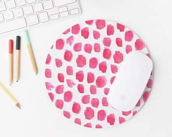 Polka Dot Mouse Pad, Polka Dot Print, Dot Pattern, Gift For Her, Cute Mouse Pad, Cute Desk Accessories, Office Decor, Desk Decor, Mouse Pads