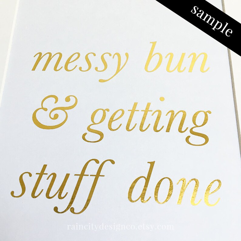 Makeup Quote Gold Foil Gold Foil Art Gold Decor Gold Foil Print Makeup Art Makeup Print Rose Gold Foil Art Think Pretty Thoughts