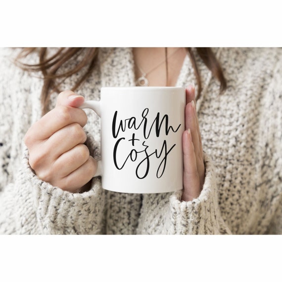 Warm and Cozy Mug, Fall Mug, PSL Mug, Pumpkin Spice Latte Mug, Coffee Mug, Fall Mugs, Fall Decor, Coffee Cup, Mug Gift, Cozy Mug, Hot Cocoa
