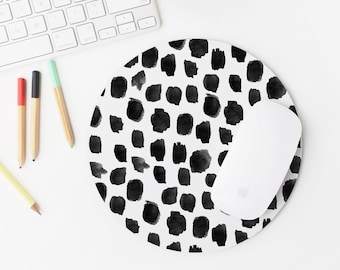 Polka Dot Mouse Pad, Polka Dot Print, Dot Pattern, Gift For Her, Cute Mouse Pad, Cute Desk Accessories, Office Decor, Desk Decor, Mouse Pads