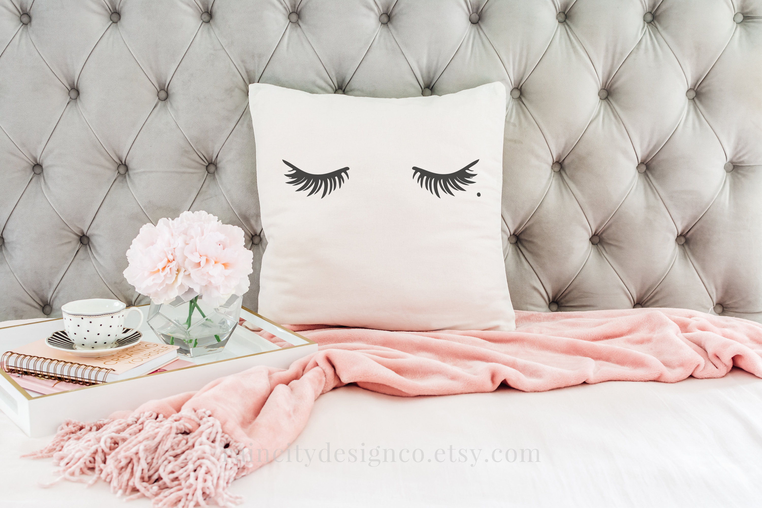 Eyelashes Pillow Cover Lash Pillow Makeup Pillow Throw Etsy