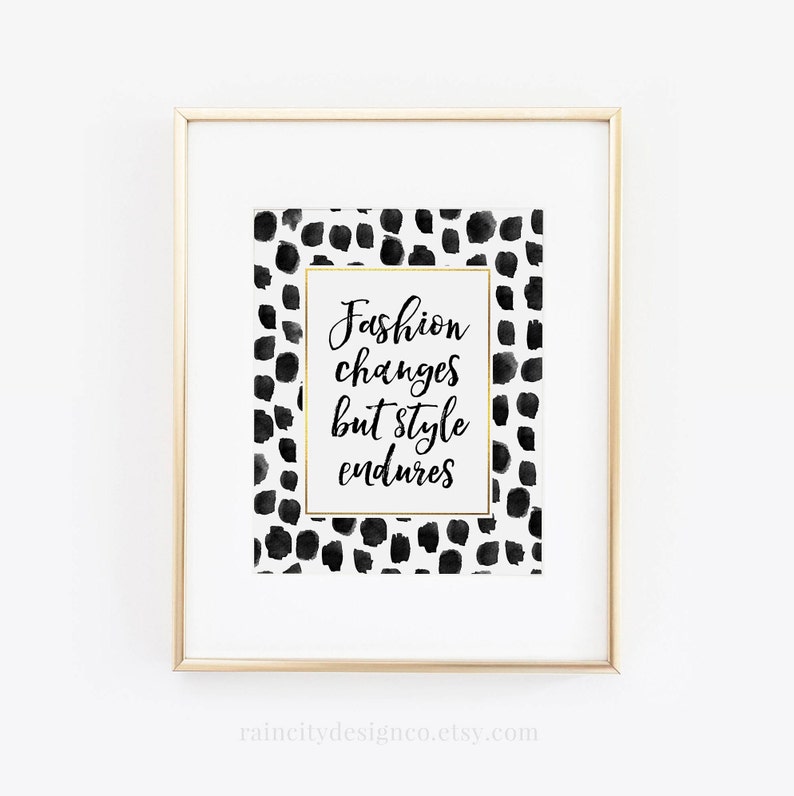 Fashion Quote Office Quotes Fashion Print Fashion Wall Art Etsy