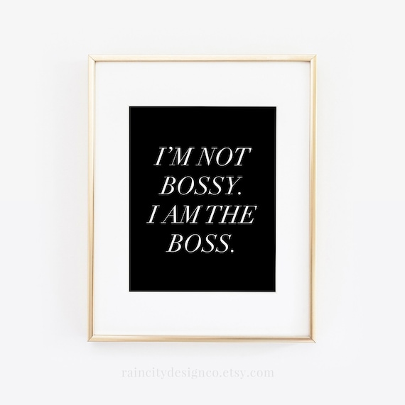 良品 I'm NOT BOSSY, I'm THE BOSS [Deluxe] I'm The Boss Wood Wall Decor | Hobby Lobby | 2564151