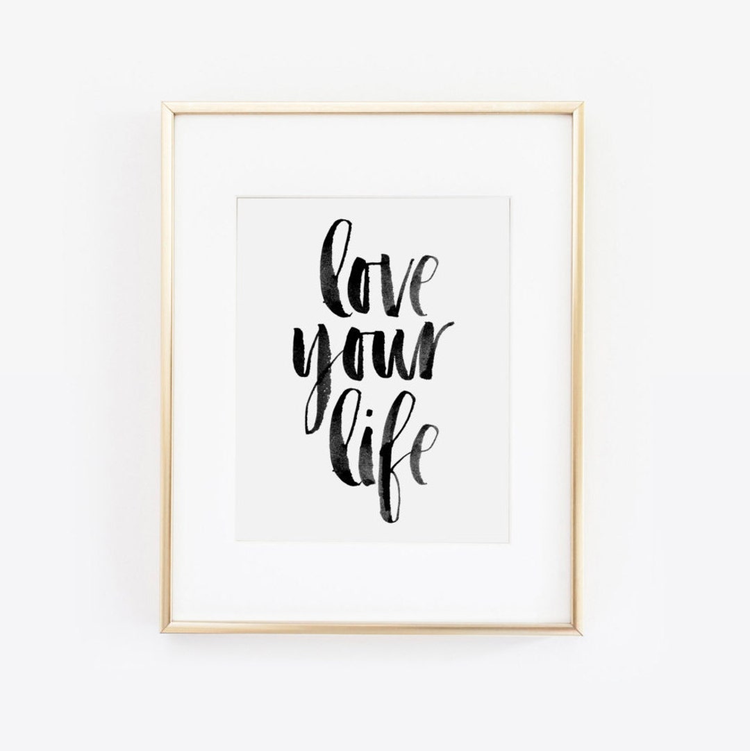 Live Your Life Vintage and Fabulous Quote Instant Download 