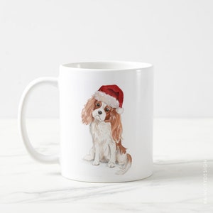 Dog Mug, Dog With Santa Hat, Ceramic Mug with Dog Wearing Santa Hat, Christmas Pug, Dog Lovers, Dog Mom Gift, Christmas Mug, Christmas Gift bild 6