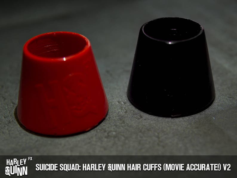 Movie Accurate! Suicide Squad Harley Quinn Hair Cuffs v2 *READ DESCRIPTION*