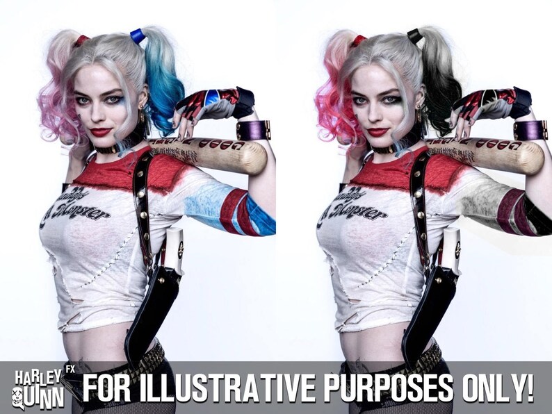 Movie Accurate! Suicide Squad Harley Quinn Hair Cuffs v2 *READ DESCRIPTION*