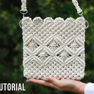 NEW Macrame Bag Tutorial | Macrame Bag Pattern | Macrame Bag for Beginners | Macrame Pattern