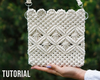 NEW Macrame Bag Tutorial | Macrame Bag Pattern | Macrame Bag for Beginners | Macrame Pattern