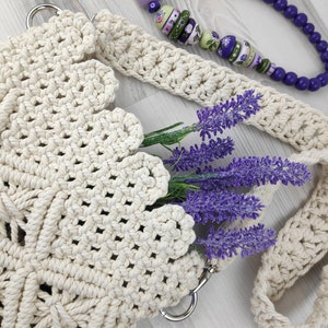 NEW Macrame Bag Tutorial Macrame Bag Pattern Macrame Bag for Beginners Macrame Pattern image 7