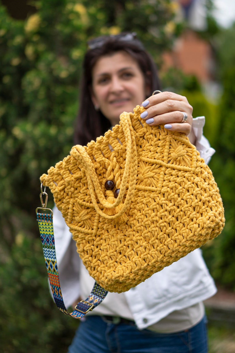 Macrame Bag Tutorial Macrame Bag Pattern Macrame Bag for Beginners Macrame Pattern by Macrame Magic Knots image 3