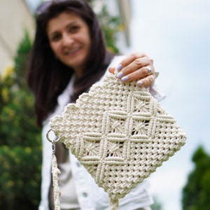 NEW Macrame Bag Tutorial Macrame Bag Pattern Macrame Bag for Beginners Macrame Pattern image 10