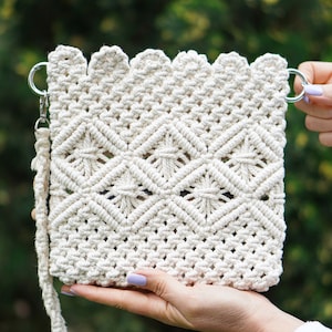 NEW Macrame Bag Tutorial Macrame Bag Pattern Macrame Bag for Beginners Macrame Pattern image 2