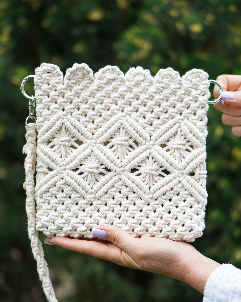 NEW Macrame Bag Tutorial Macrame Bag Pattern Macrame Bag for Beginners Macrame Pattern image 2