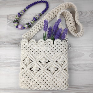 NEW Macrame Bag Tutorial Macrame Bag Pattern Macrame Bag for Beginners Macrame Pattern image 9