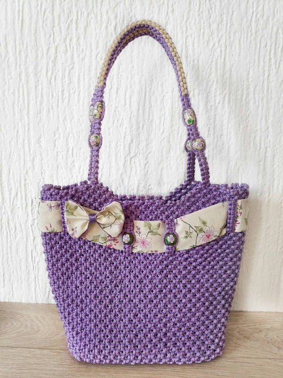 macrame bag etsy