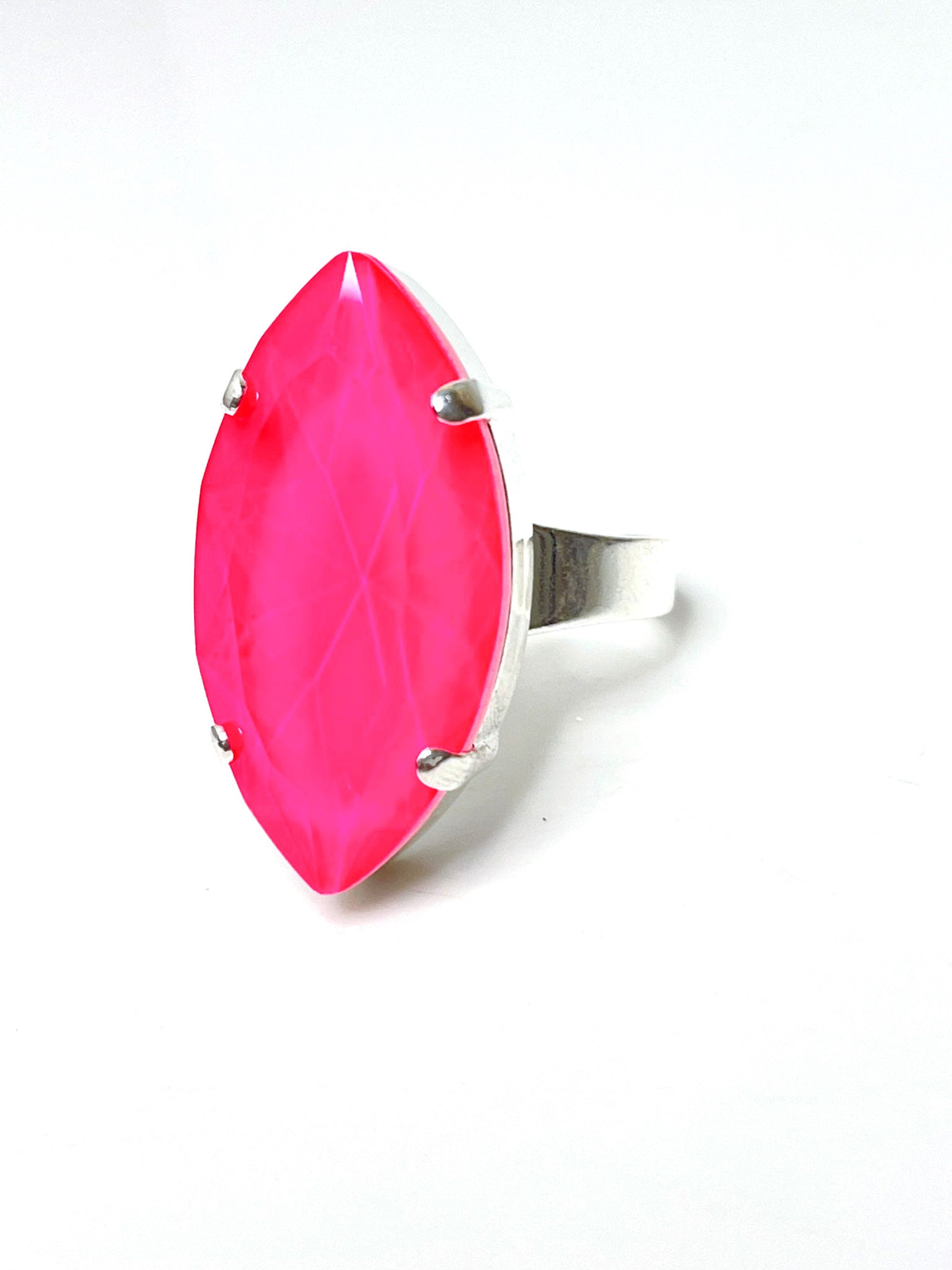 Hot pink shop ring