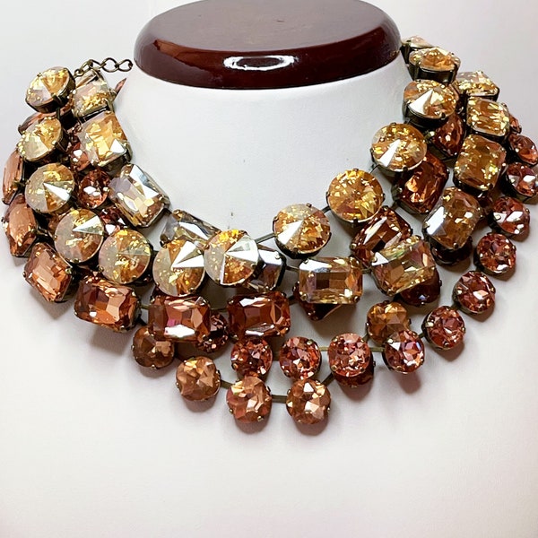 Anna Wintour Crystal Necklace Etsy
