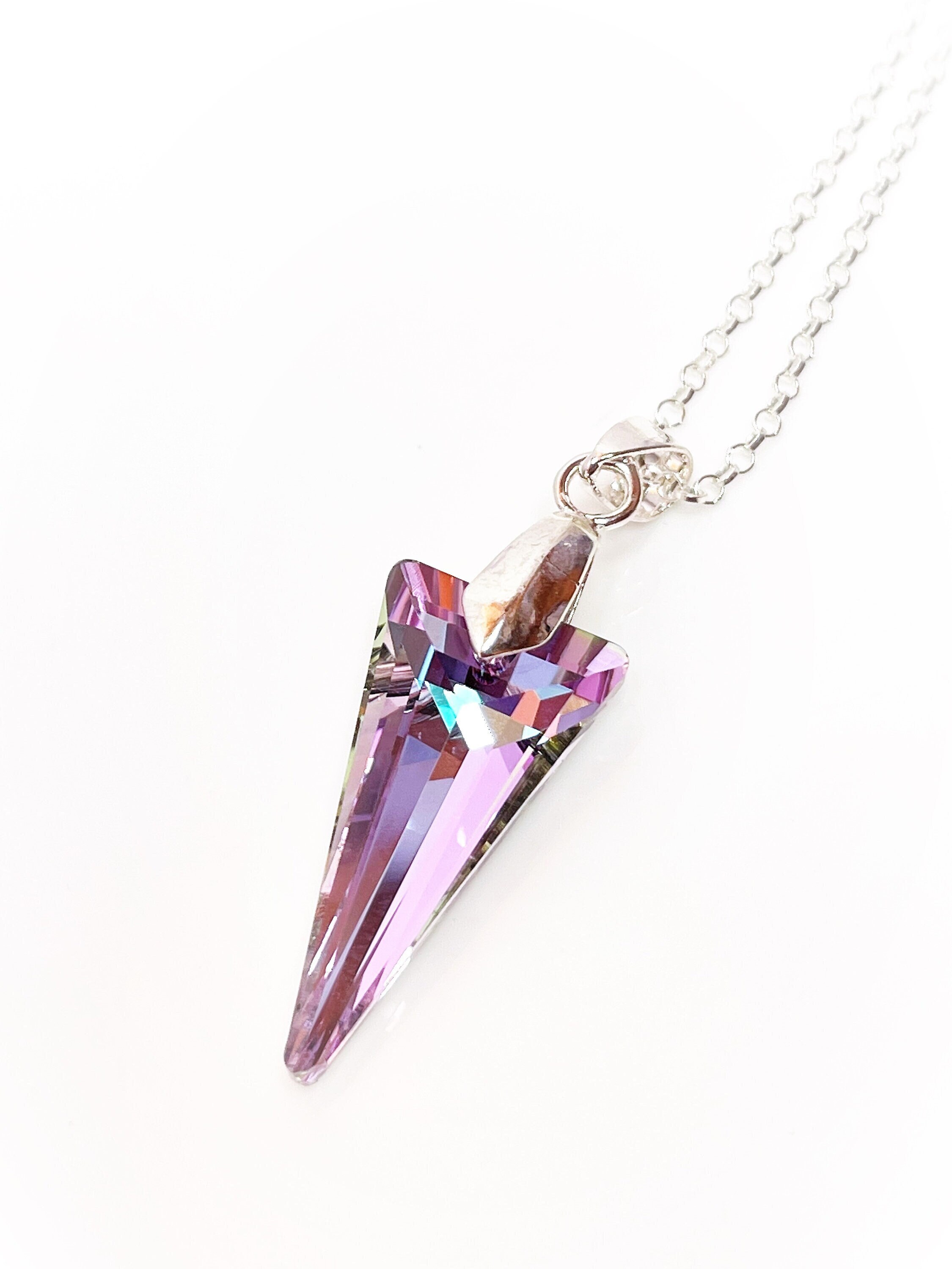関送込 OHTNYC SPIKE NECKLACE WITH SWAROVSKI CRYSTAL gold-spike-necklace-with-