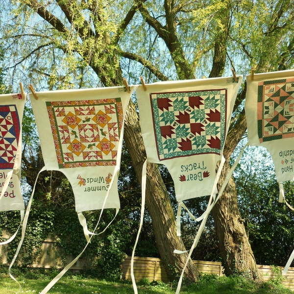 Patchwork patterned Apron
